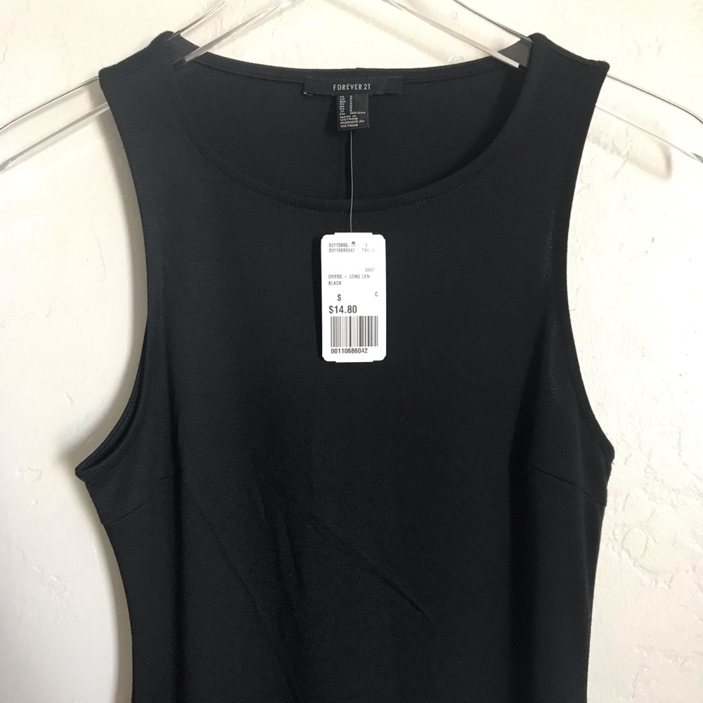 Forever 21 NWT Black Sleeveless Maxi Dress, Size S